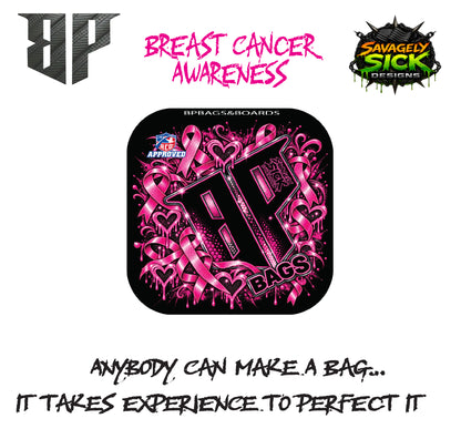 BP Multiple Bag Models "Breast Cancer Awareness" Design - ACO Pro Stamped Cornhole Bags - Set of 4 Bags