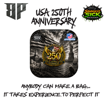 BP Multiple Bag Models "USA 250th" Design - ACO Pro Stamped Cornhole Bags - Set of 4 Bags