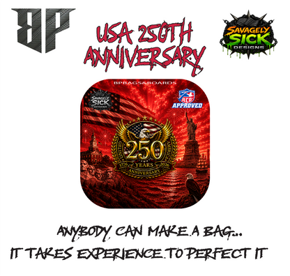 BP Multiple Bag Models "USA 250th" Design - ACO Pro Stamped Cornhole Bags - Set of 4 Bags