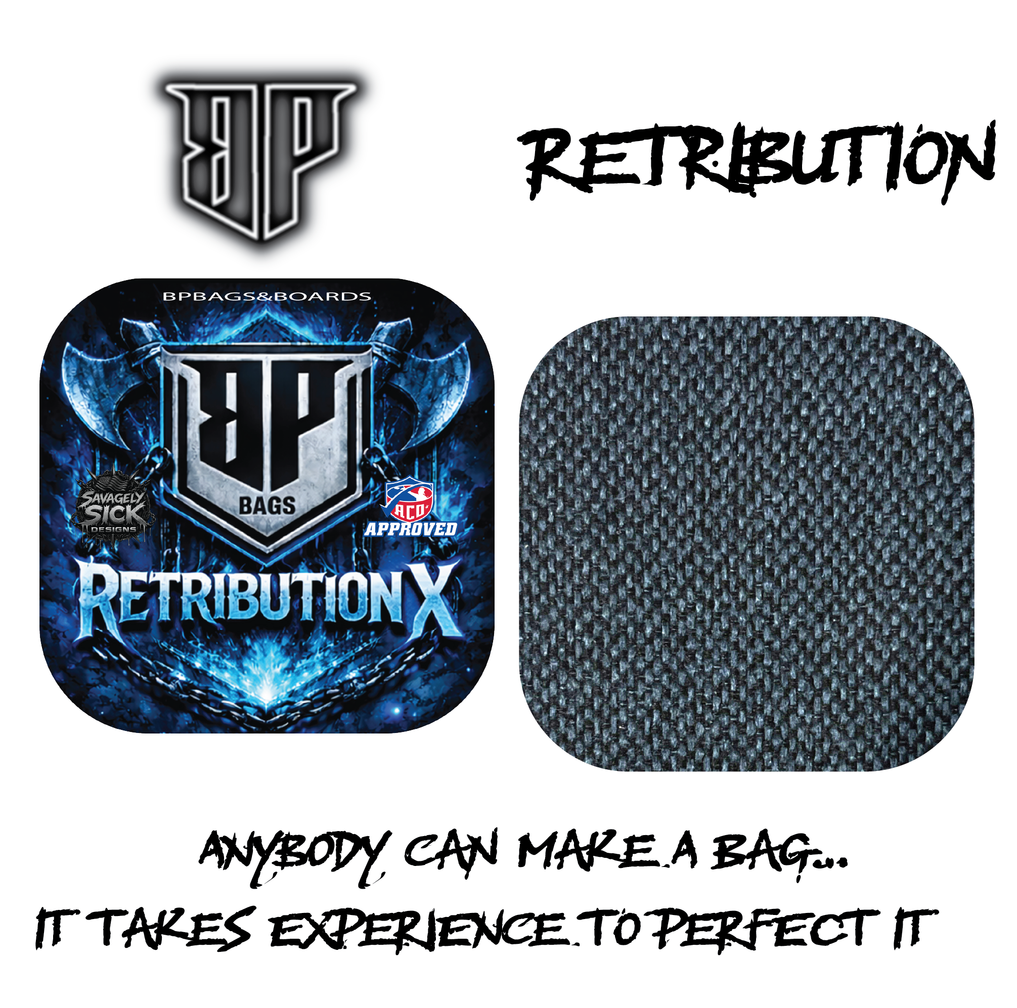 ACO Approved BP Retribution (Set of 4) – BP Bags & Boards